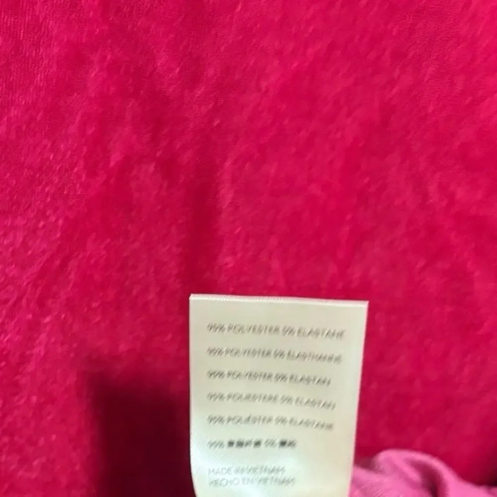 Free People‎ Pink Velvet Puff Sleeve Mock Neck Top Size Small